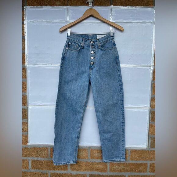 Rag & Bone button fly tapered jeans size 23 - Picture 1 of 12
